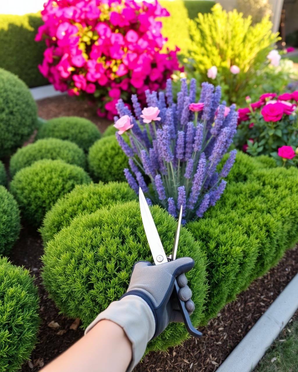 King Landscaping gardener at work in Fallbrook CA